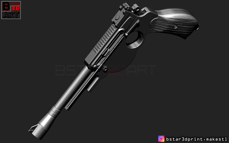 Mandalorian Blaster -  Pistol Gun - Mandalorian Star Wars  2019  3D Print 265808