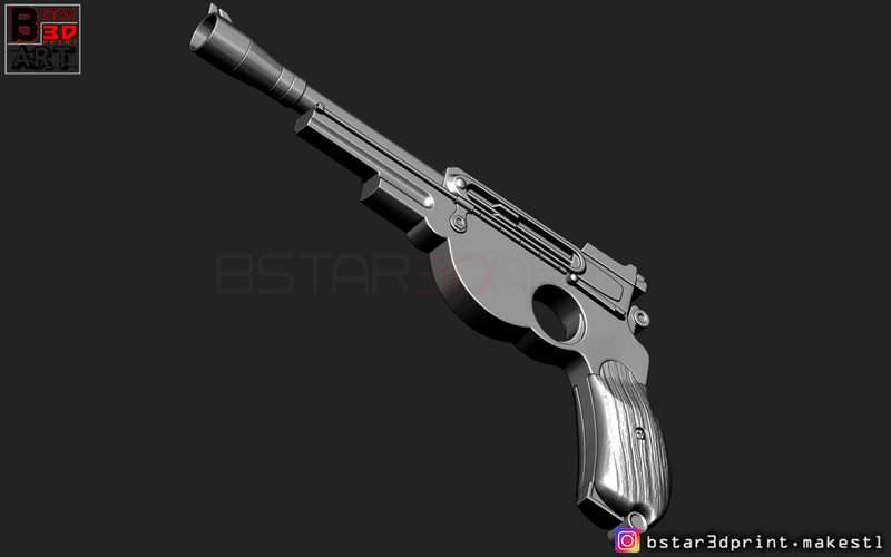 Mandalorian Blaster -  Pistol Gun - Mandalorian Star Wars  2019  3D Print 265809