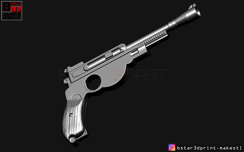 Mandalorian Blaster -  Pistol Gun - Mandalorian Star Wars  2019  3D Print 265810
