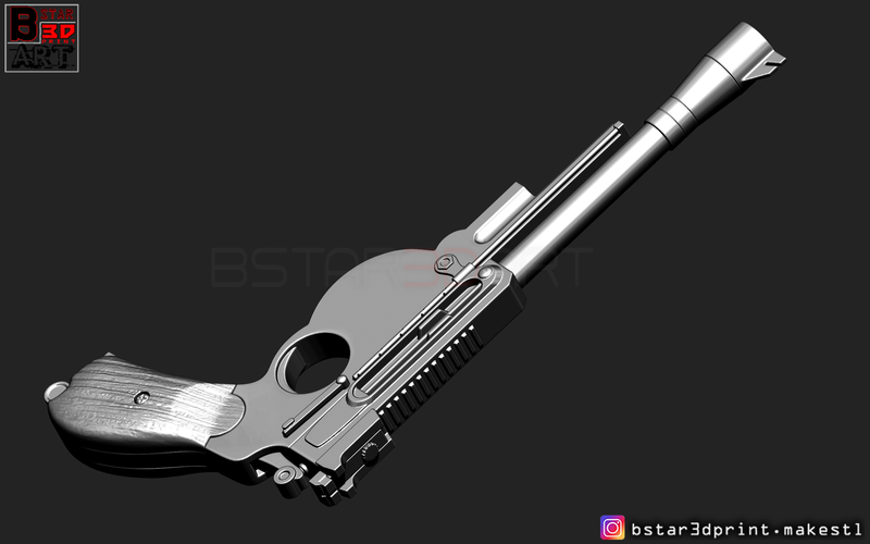 Mandalorian Blaster -  Pistol Gun - Mandalorian Star Wars  2019  3D Print 265811
