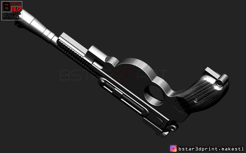 Mandalorian Blaster -  Pistol Gun - Mandalorian Star Wars  2019  3D Print 265812