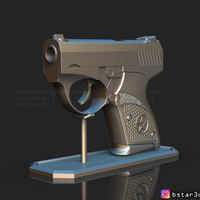 Bond Bullpup 9 Gun 3D print model - Thumbnail 3