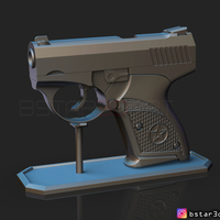 Bond Bullpup 9 Gun 3D print model - Thumbnail 4