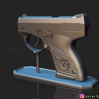 Bond Bullpup 9 Gun 3D print model - Thumbnail 5