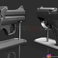 Bond Bullpup 9 Gun 3D print model - Thumbnail 6