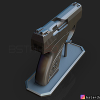 Bond Bullpup 9 Gun 3D print model - Thumbnail 9
