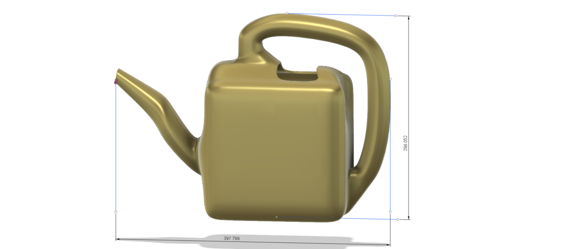 handle exclusive professional  watering can for flowers v11  3D Print 265902