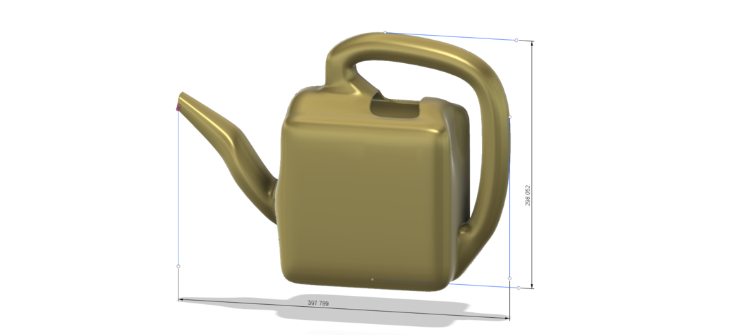 handle exclusive professional  watering can for flowers v11  3D Print 265903
