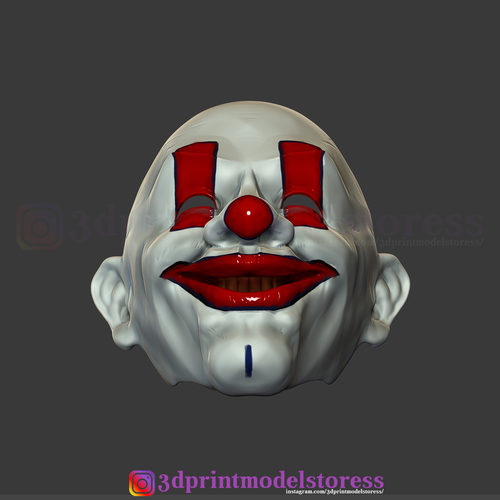 Henchmen Dark Knight Clown Joker Mask Costume Helmet  3D Print 265915