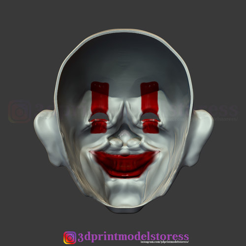 Henchmen Dark Knight Clown Joker Mask Costume Helmet  3D Print 265917