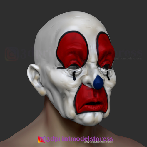 Joker Henchmen Dark Knight Clown Mask Costume Helmet 3D Print 265922