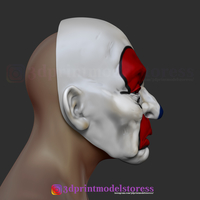 Joker Henchmen Dark Knight Clown Mask Costume Helmet - Thumbnail 3