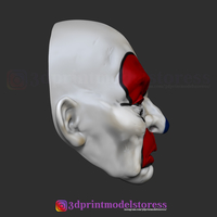 Joker Henchmen Dark Knight Clown Mask Costume Helmet - Thumbnail 6