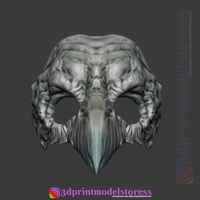 Raven Skull Mask Costume Cosplay Halloween Helmet - Thumbnail 3