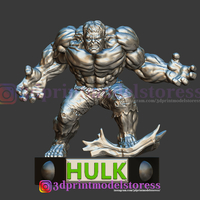 Small Super Hulk Marvel Comic Statue 3D Printable STL File 3D Printing 265942