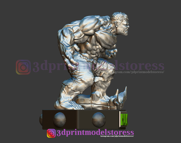 Super Hulk Marvel Comic Statue 3D Printable STL File 3D Print 265946