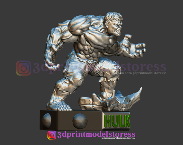 Super Hulk Marvel Comic Statue 3D Printable STL File 3D Print 265947