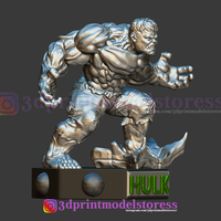 Super Hulk Marvel Comic Statue 3D Printable STL File - Thumbnail 6