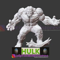 Super Hulk Marvel Comic Statue 3D Printable STL File - Thumbnail 9