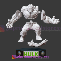 Super Hulk Marvel Comic Statue 3D Printable STL File - Thumbnail 11