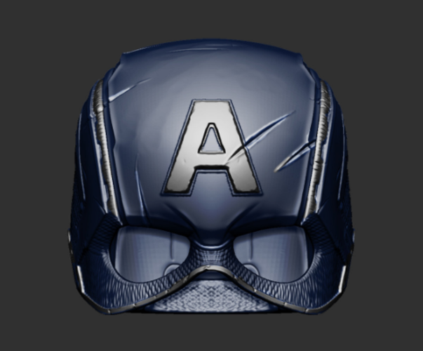 Captain America Helmet Avengers Endgame Cosplay 3D Print 265953