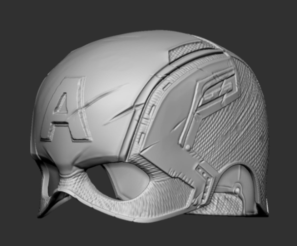 Captain America Helmet Avengers Endgame Cosplay 3D Print 265955