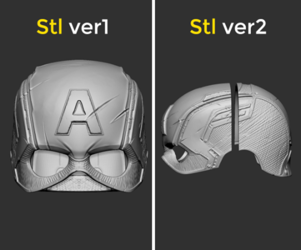 Captain America Helmet Avengers Endgame Cosplay 3D Print 265962