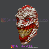 Clown Joker Death Mask Cosplay Costume Helmet - Thumbnail 2