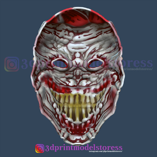 Clown Joker Death Mask Cosplay Costume Helmet 3D Print 265967