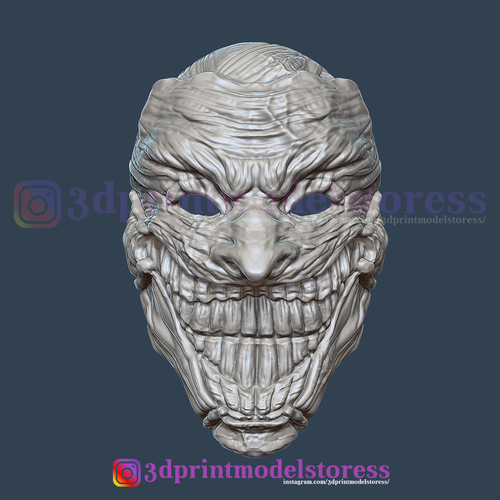 Clown Joker Death Mask Cosplay Costume Helmet 3D Print 265968