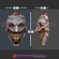 Clown Joker Death Mask Cosplay Costume Helmet - Thumbnail 9