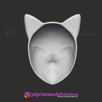 Makomo Mask Kimetsu no Yaiba Costume Cosplay Helmet - Thumbnail 4