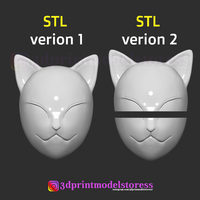 Makomo Mask Kimetsu no Yaiba Costume Cosplay Helmet - Thumbnail 6