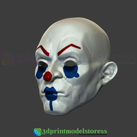 Joker Henchmen Dark Knight Clown Mask Costume Helmet  - Thumbnail 3