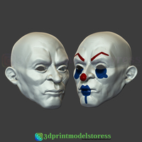 Joker Henchmen Dark Knight Clown Mask Costume Helmet  - Thumbnail 9