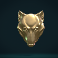 Wolf head relief - Thumbnail 1
