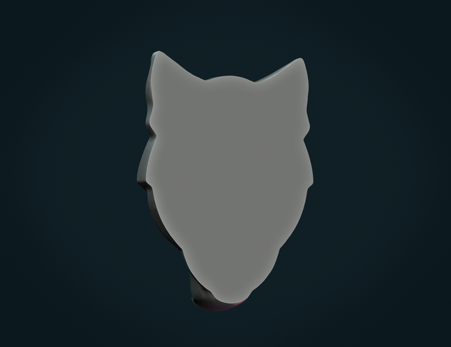 Wolf head relief 3D Print 266007