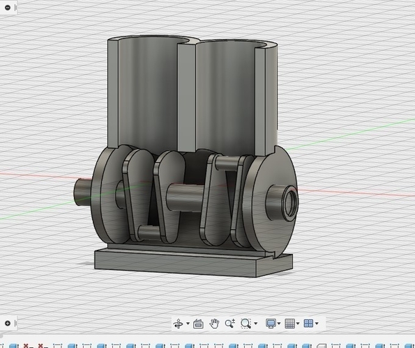 2 cylinder engine (model) 3D Print 266061