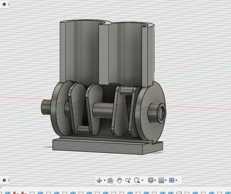 2 cylinder engine (model)