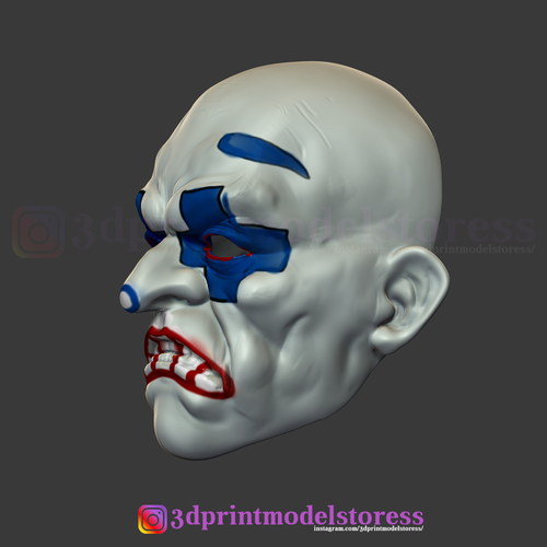 Henchmen Dark Knight Clown Joker Mask Costume Helmet  3D Print 266130