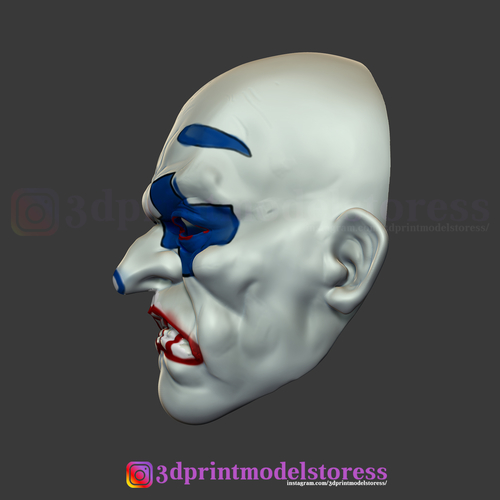 Henchmen Dark Knight Clown Joker Mask Costume Helmet  3D Print 266131