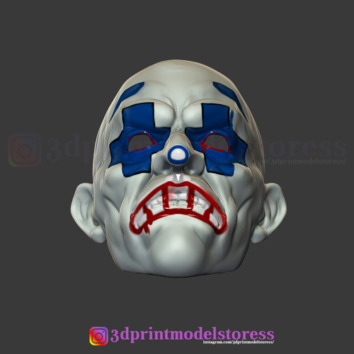 Henchmen Dark Knight Clown Joker Mask Costume Helmet  3D Print 266132