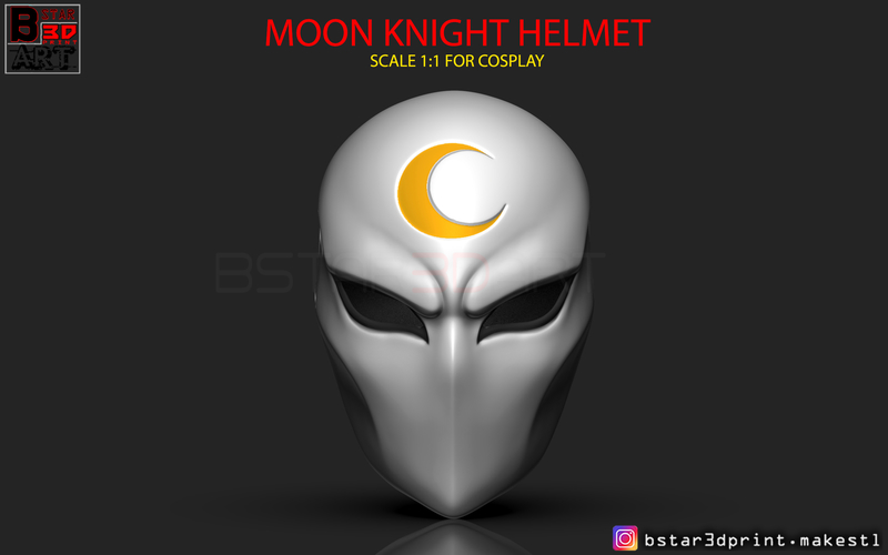 Moon Knight Mask - Marvel Comic helmet 3D print model 3D Print 266158