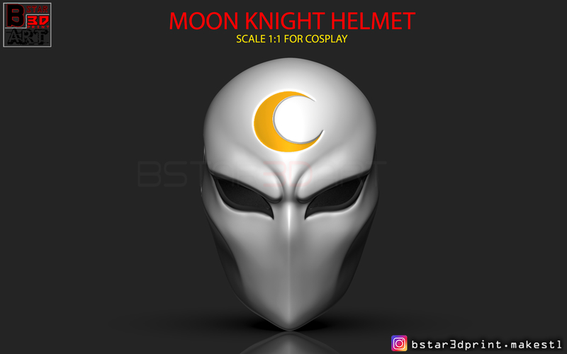 Moon Knight Mask - Marvel Comic helmet 3D print model