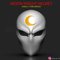 Small Moon Knight Mask - Marvel Comic helmet 3D print model 3D Printing 266158