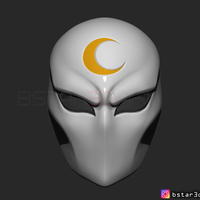 Moon Knight Mask - Marvel Comic helmet 3D print model - Thumbnail 3