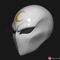 Moon Knight Mask - Marvel Comic helmet 3D print model - Thumbnail 4