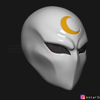 Moon Knight Mask - Marvel Comic helmet 3D print model - Thumbnail 8