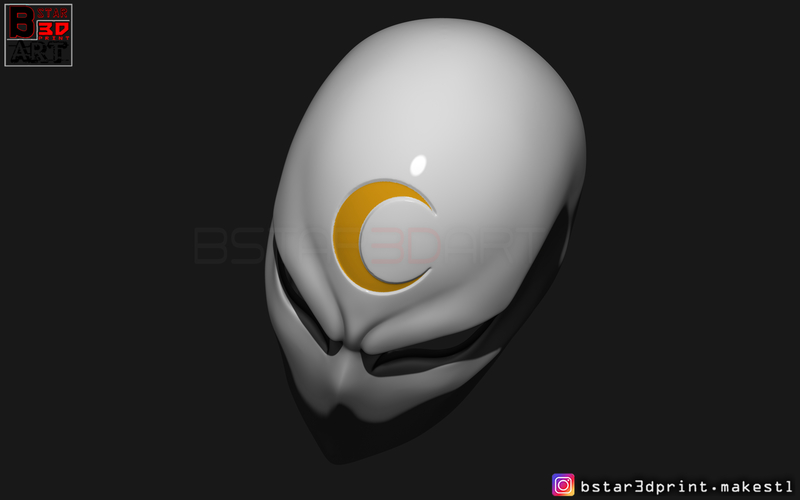 Moon Knight Mask - Marvel Comic helmet 3D print model 3D Print 266168