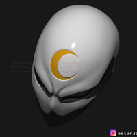 Moon Knight Mask - Marvel Comic helmet 3D print model - Thumbnail 10